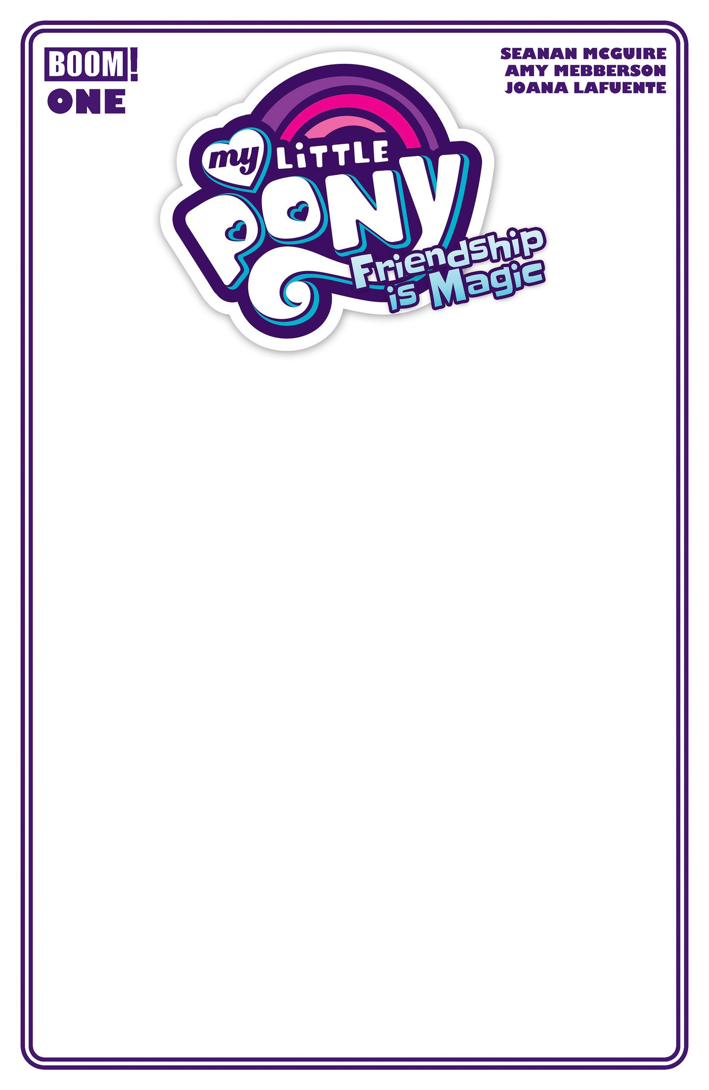 My Little Pony: Friendship Is Magic (2026) #1 D Blank Sketch Variant (Preorder, Signed by Writer Seanan McGuire)