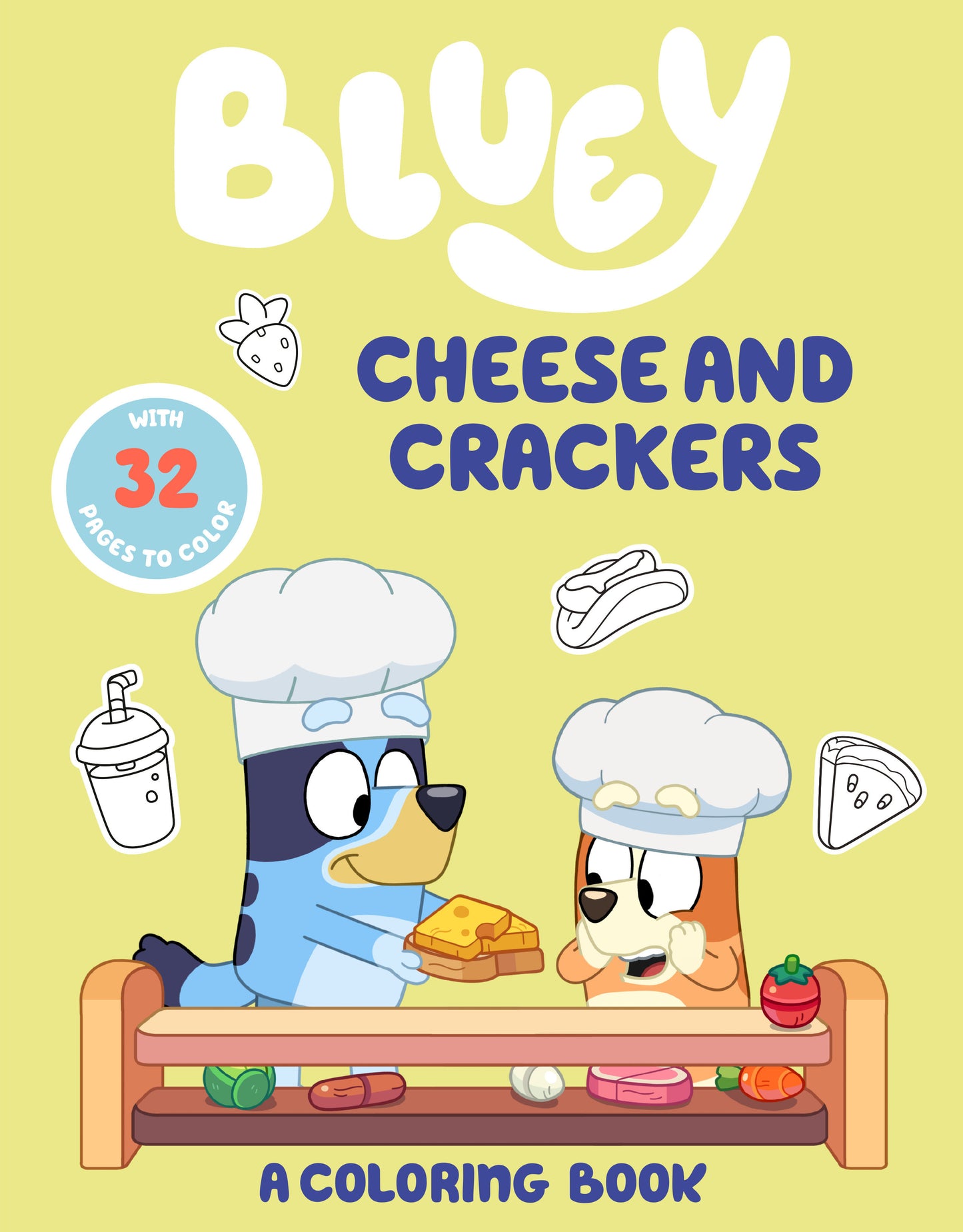 Bluey: Cheese And Crackers: A Coloring Book
