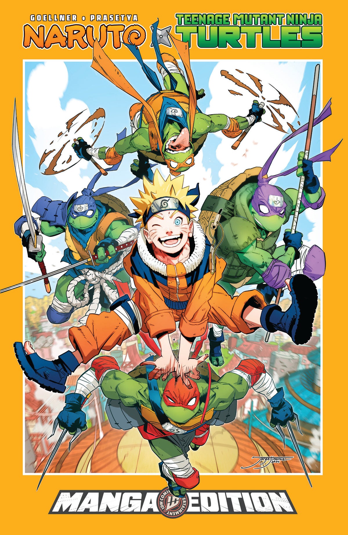 Naruto X Teenage Mutant Ninja Turtles Manga Edition