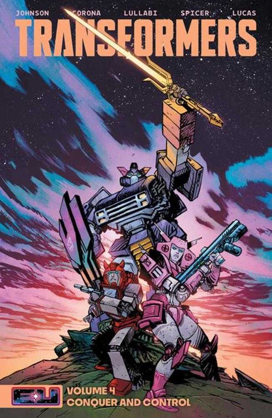 Transformers Volume 04: Conquer And Control Direct Market Exclusive Daniel Warren Johnson & Mike Spicer Sword Cover