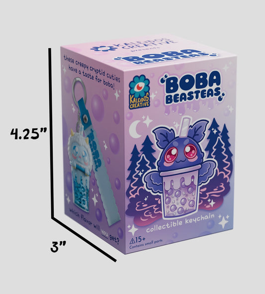 Kaleidos Creative Boba Beasteas Keychain Mystery Box